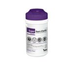Cleaning and disinfectant wipes short canister
